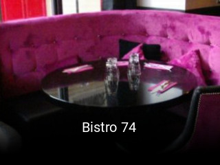 Bistro 74 réservation de table