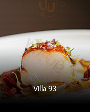 Villa 93 réservation de table
