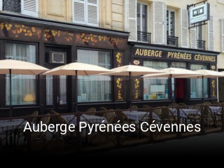 Auberge Pyrénées Cévennes réservation de table