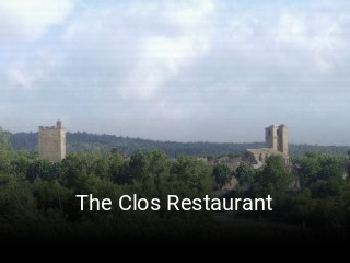 The Clos Restaurant réservation en ligne