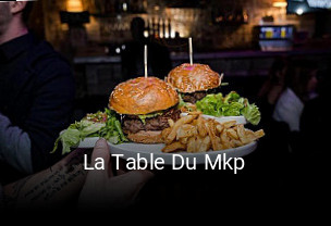 La Table Du Mkp réservation de table