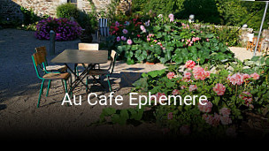 Au Cafe Ephemere réservation de table