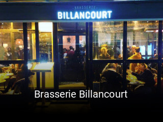 Brasserie Billancourt réservation de table