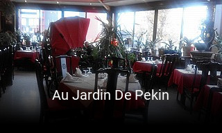 Au Jardin De Pekin réservation de table