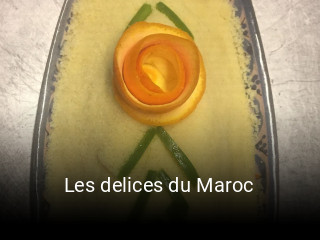 Les delices du Maroc réservation de table