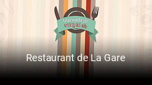 Restaurant de La Gare réservation