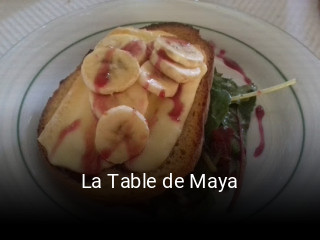 La Table de Maya réservation