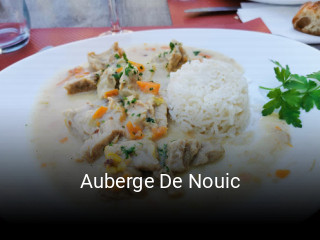 Auberge De Nouic réservation