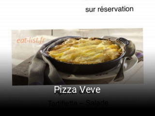 Pizza Veve réservation en ligne