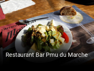 Restaurant Bar Pmu du Marche réservation