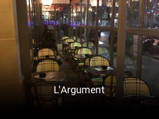 L'Argument réservation de table