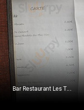 Bar Restaurant Les Terrasses réservation de table