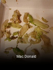 Mac Donald réservation de table