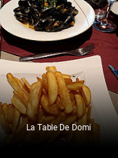 La Table De Domi réservation de table