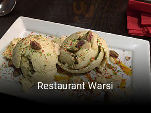 Restaurant Warsi réservation de table