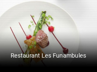 Restaurant Les Funambules réservation de table