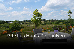 Gite Les Hauts De Toulvern réservation de table