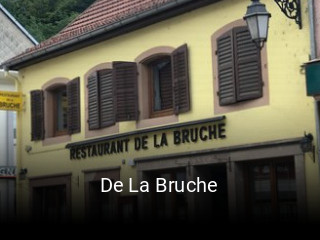 De La Bruche réservation de table
