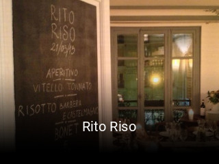 Réserver une table chez Rito Riso maintenant