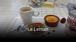 Le Leman réservation de table