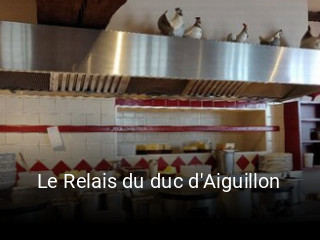 Réserver une table chez Le Relais du duc d'Aiguillon maintenant