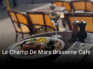 Le Champ De Mars Brasserie Cafe réservation