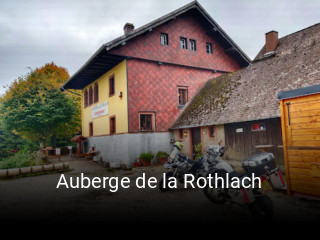 Auberge de la Rothlach réservation en ligne