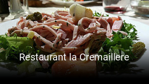 Restaurant la Cremaillere réservation en ligne