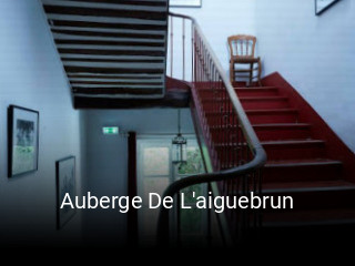 Auberge De L'aiguebrun réservation de table