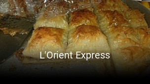 L'Orient Express réservation de table