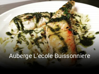 Auberge L'ecole Buissonniere réservation de table