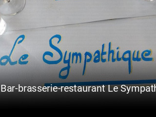 Le Bar-brasserie-restaurant Le Sympathique réservation