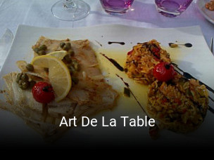 Art De La Table réservation de table
