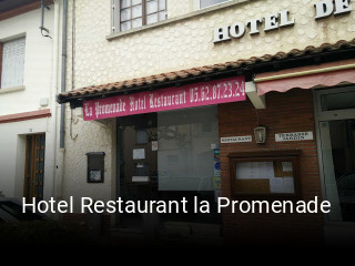 Réserver une table chez Hotel Restaurant la Promenade maintenant