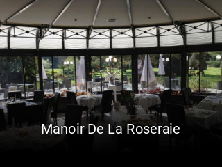 Manoir De La Roseraie réservation de table