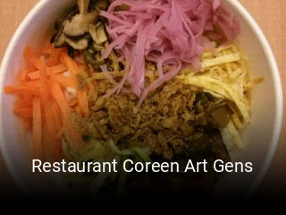 Restaurant Coreen Art Gens réservation de table