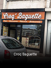 Croq Baguette réservation de table