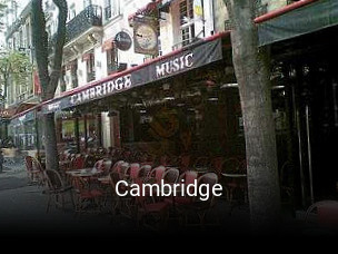 Cambridge réservation de table
