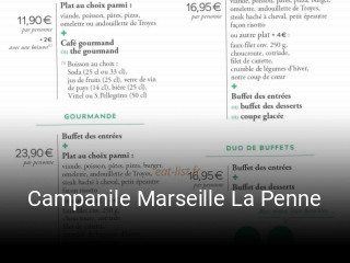 Campanile Marseille La Penne réservation de table