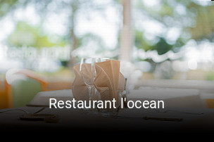 Restaurant l'ocean réservation