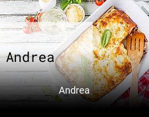 Andrea réservation de table