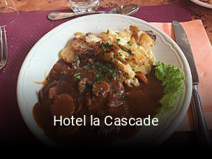 Hotel la Cascade réservation de table