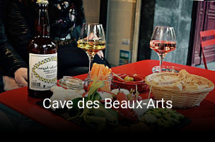 Cave des Beaux-Arts réservation de table
