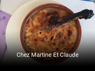 Chez Martine Et Claude réservation