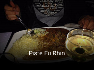 Piste Fu Rhin réservation de table