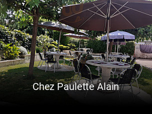 Chez Paulette Alain réservation de table