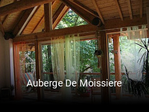 Auberge De Moissiere réservation en ligne