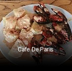 Cafe De Paris réservation de table