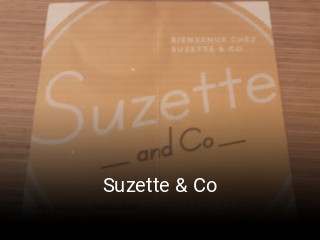 Suzette & Co réservation de table
