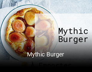 Mythic Burger réservation en ligne